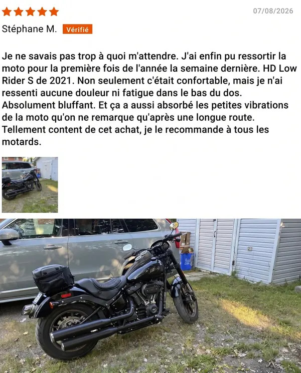 Avis client vérifié